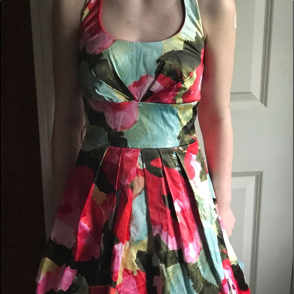 Watercolor flower dress